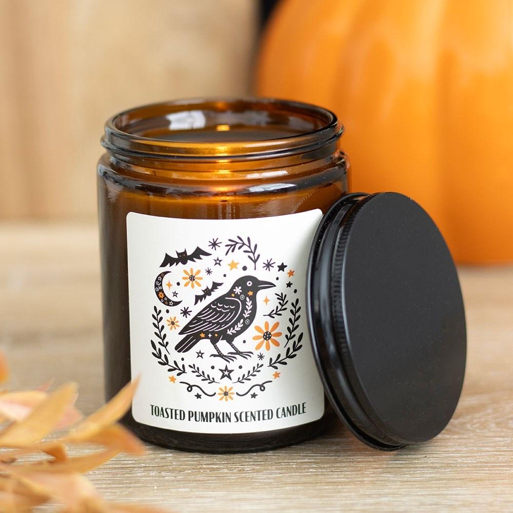 Something Different - Frightful Folk Raven Toasted Pumpkin Geurkaars - Multicolours